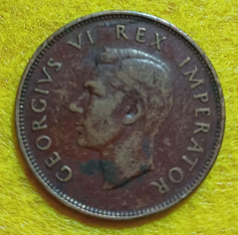 1942 Union Half Penny