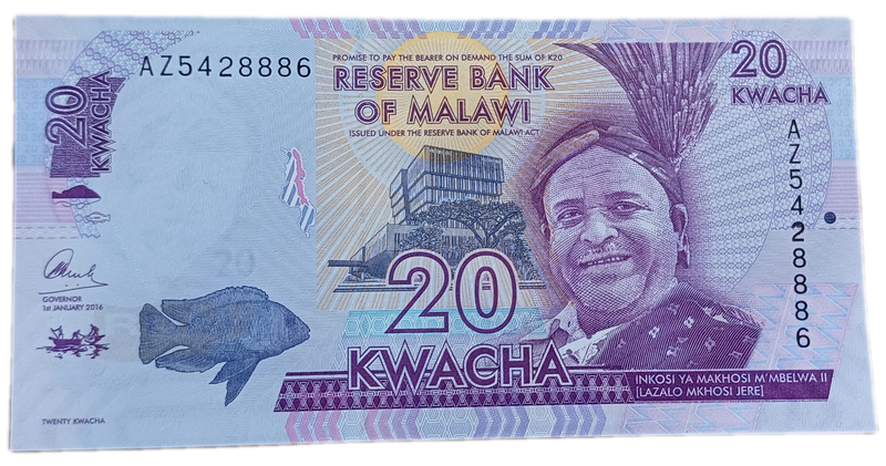 Malawi Bank Note 20 Kwacha