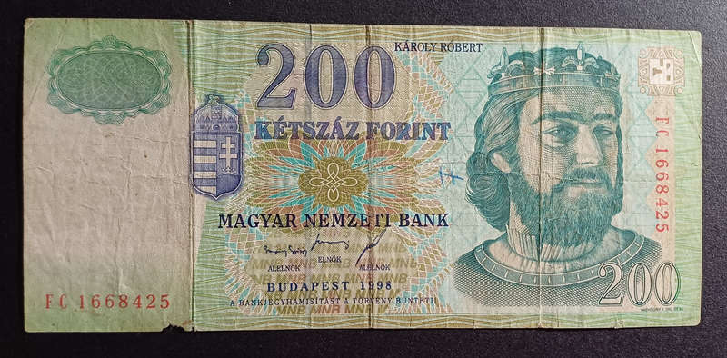 Hungary 200 Forint Bank Note