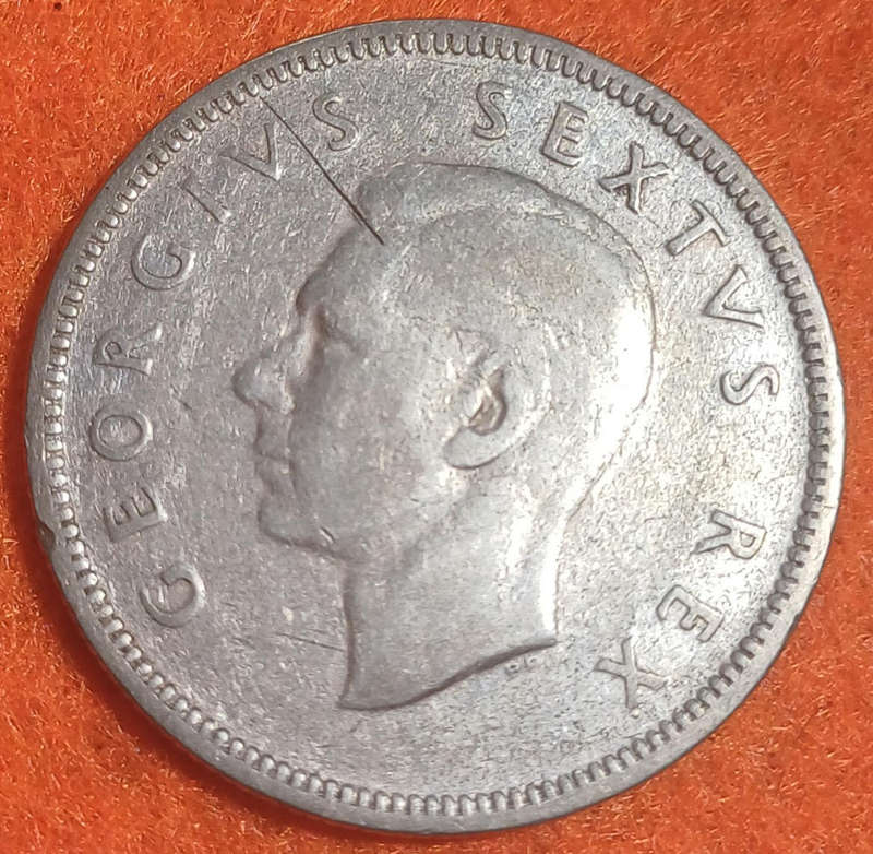 1952 Union 2 Shillings