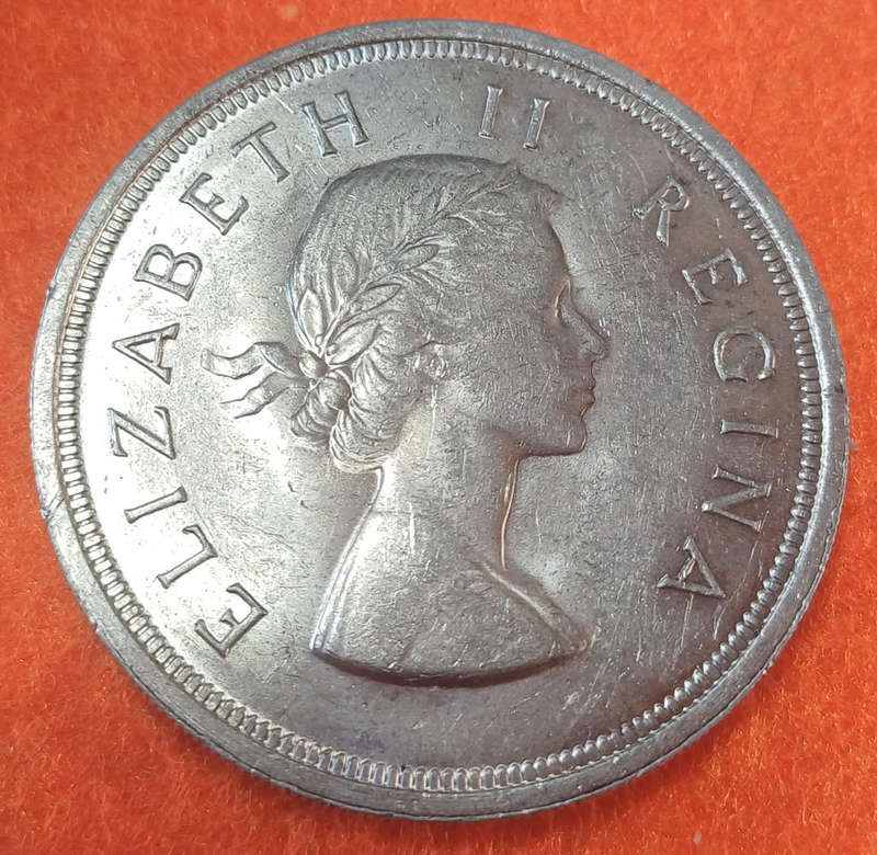1957 Union 5 Shillings