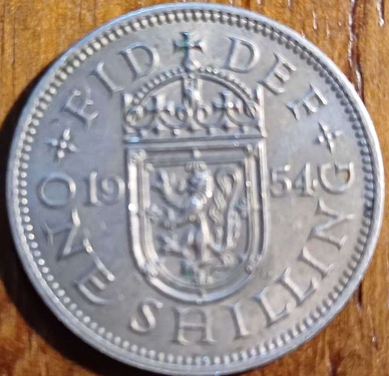 1954 Great Britain 1 Shilling