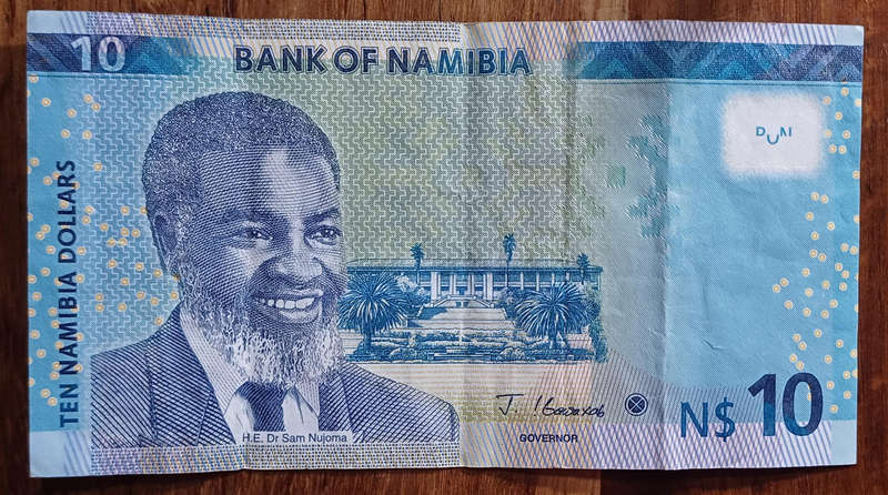 Namibia Bank Note 10 Dollars