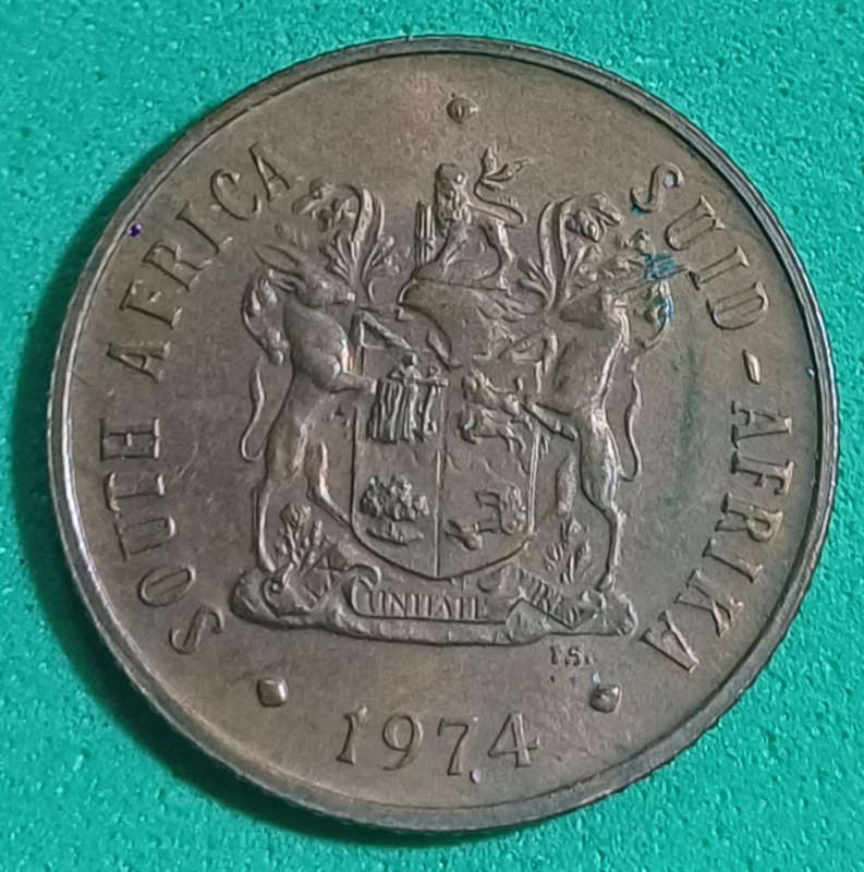 1974 SA 2 Cent (UNC)