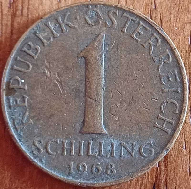 1968 Austria 1 Shilling