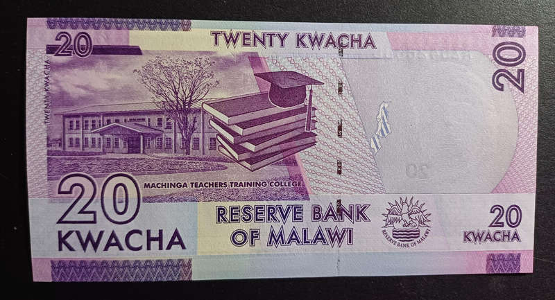 Malawi Bank Note 20 Kwacha