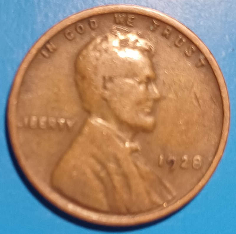 1928 USA 1 Cent, Lincoln