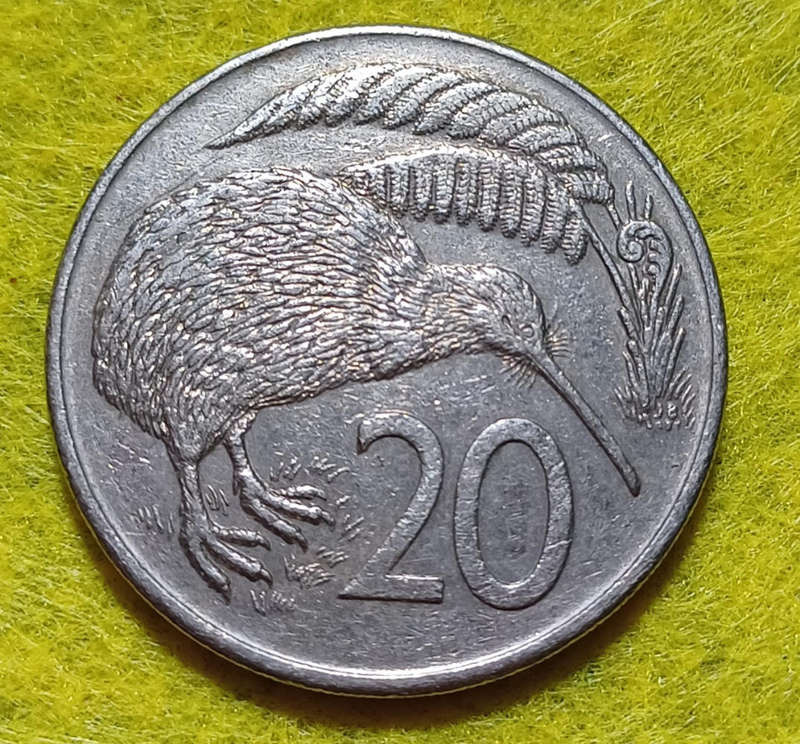1982 New Zealand 20 Cents