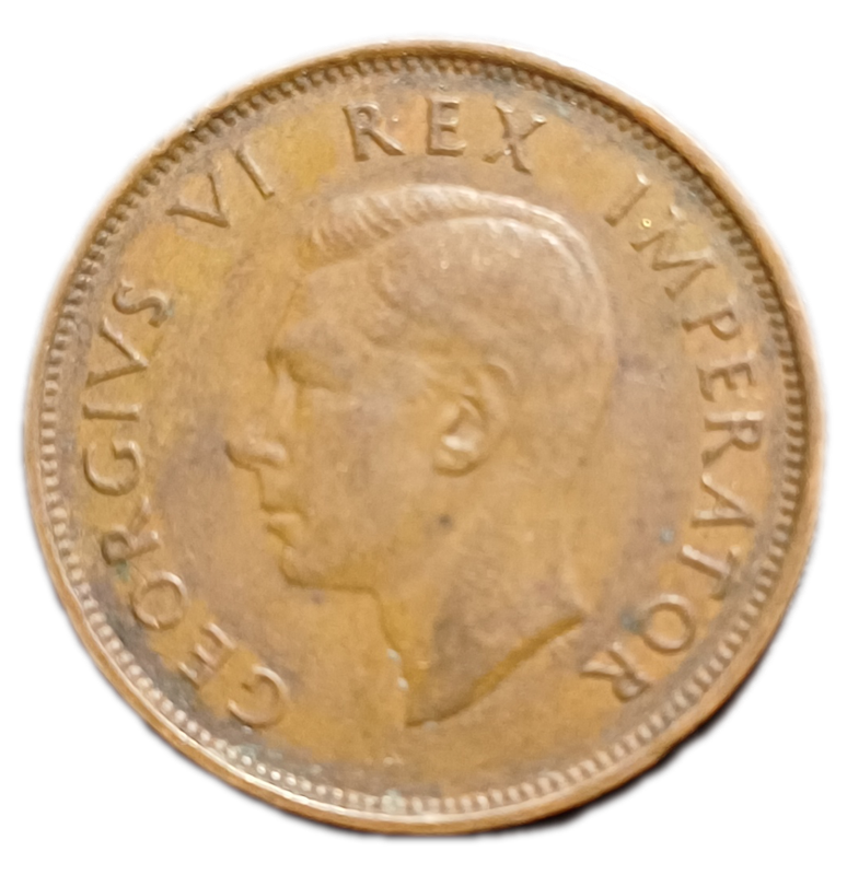 1945 Union Half Penny