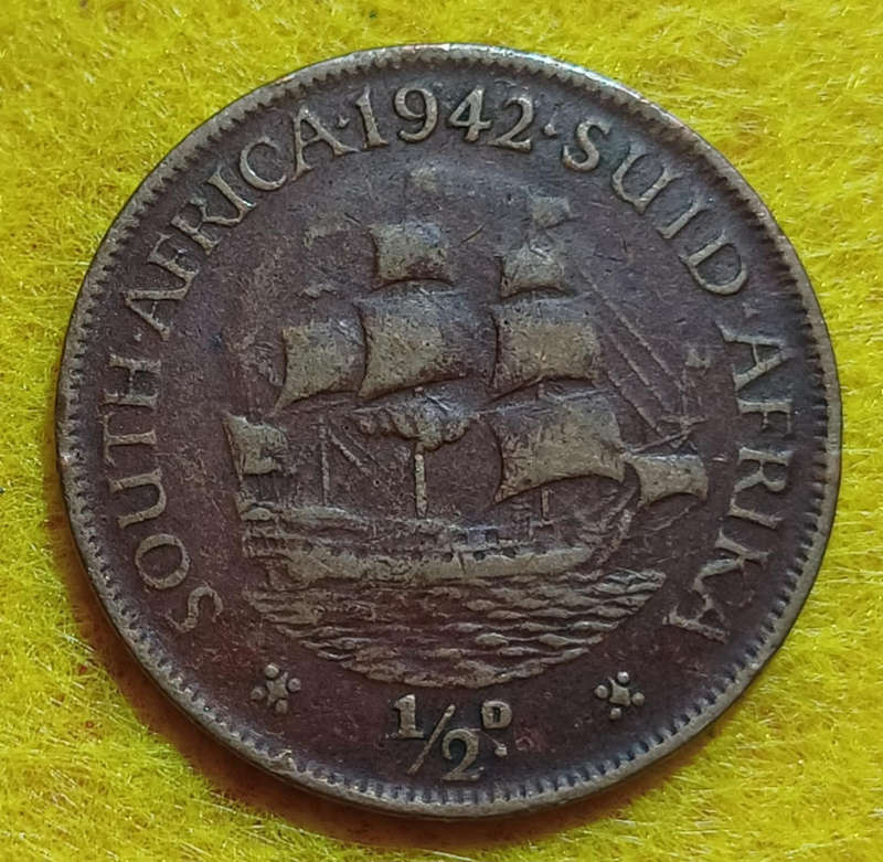 1942 Union Half Penny