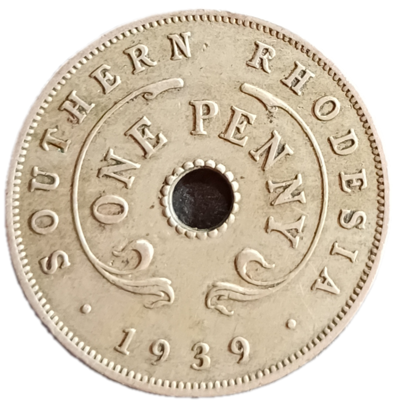 1939 Southern Rhodesia Penny