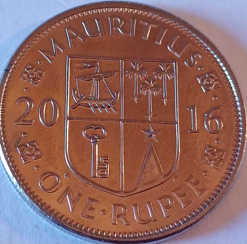 Mauritius One Rupee 2016