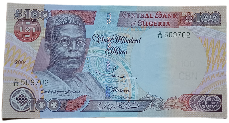 Nigeria Bank Note 100 Naira