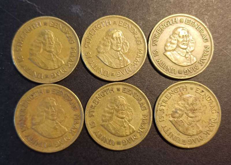 1961 SA One Cent (6 Coins)