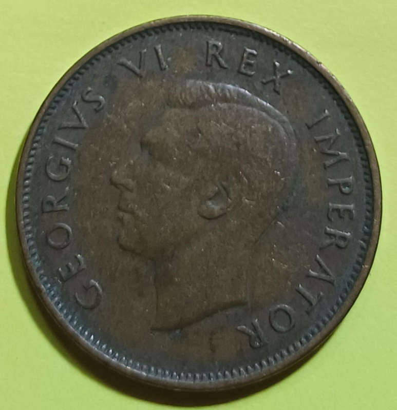 1942 Union Half Penny