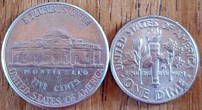 2000 USA 5 Cent & 1 Dime