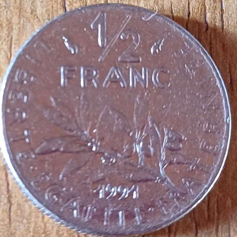 France ½ Franc 1990
