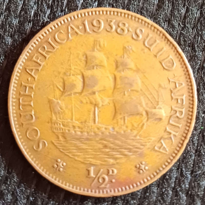 1938 Union Half Penny