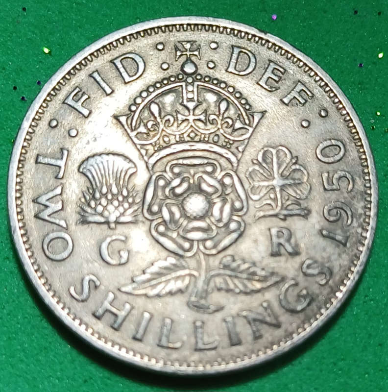 1950 GB 2 Shillings