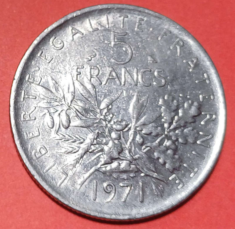 1971 France 5 Francs