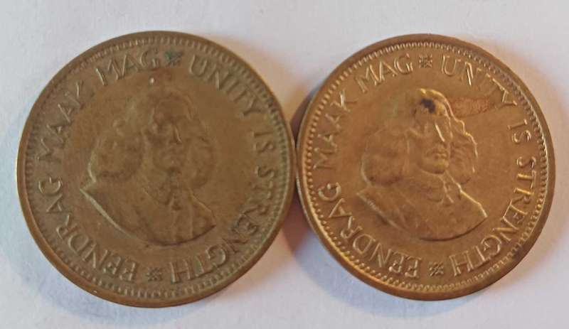 1961 & 1962 SA ½ Cents (2 Coins)