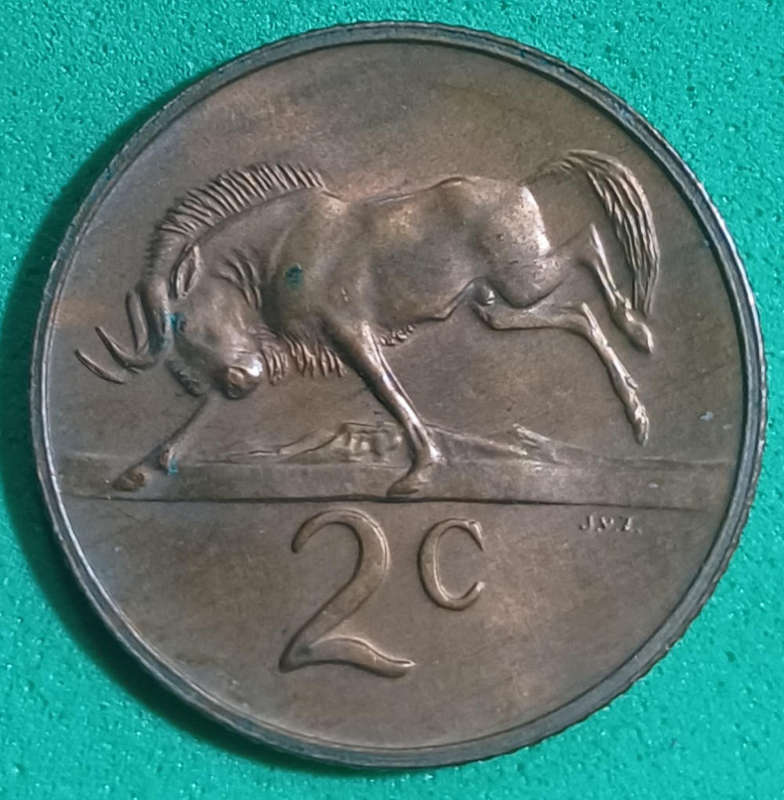 1974 SA 2 Cent (UNC)