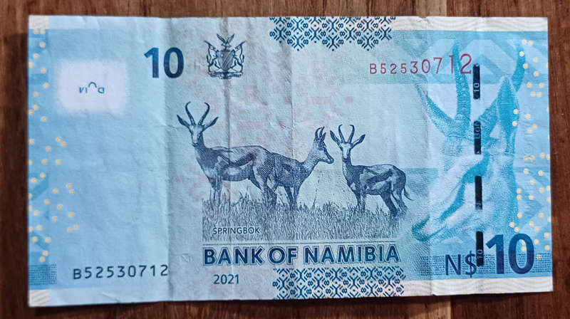 Namibia Bank Note 10 Dollars