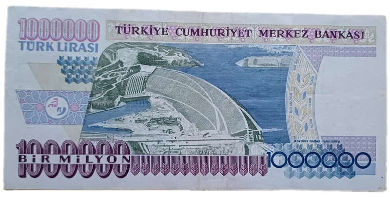 Turkey Bank Note 1 000 000 Turkish Lira