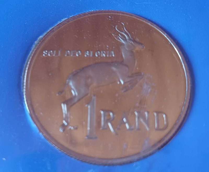1990 R1 Nickel Proof Coin & FDC - P.W. Botha