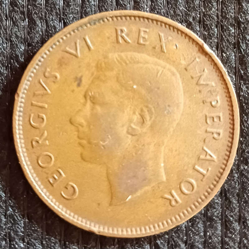 1945 Union Half Penny