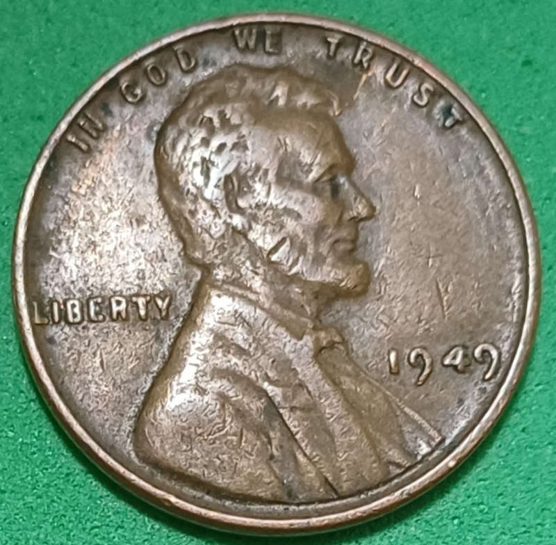 1949 USA 1 Cent, Lincoln
