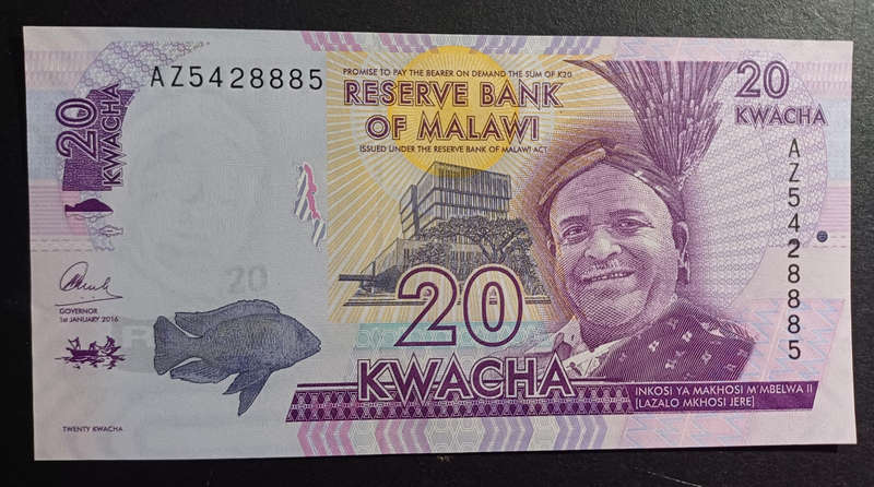 Malawi Bank Note 20 Kwacha