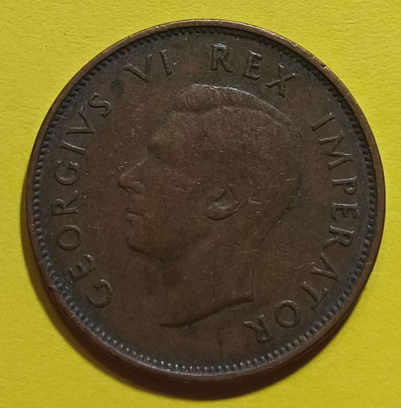 1942 Union Half Penny