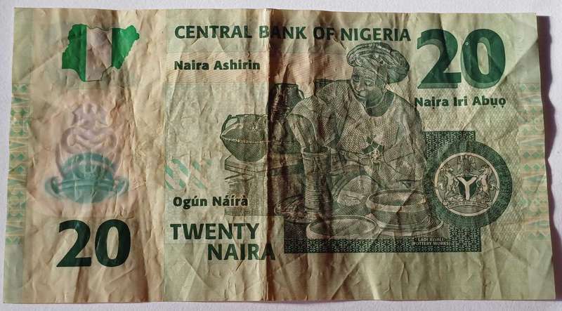 Nigeria Bank Note - 20 Naira