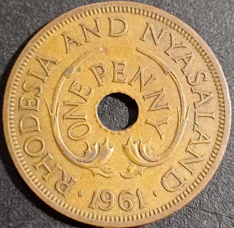 1961 Rhodesia & Nyasaland 1 Penny