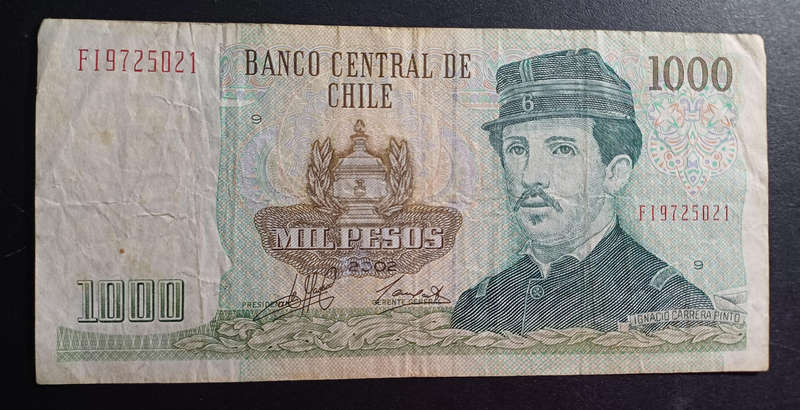 Chile Bank Note 1000 Pesos
