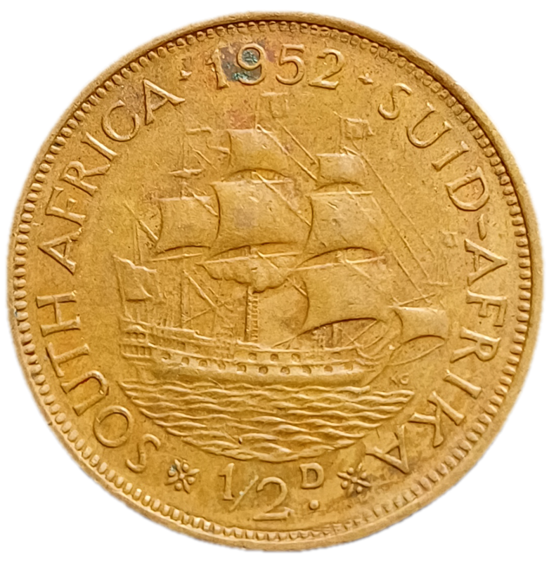 1952 Union Half Penny