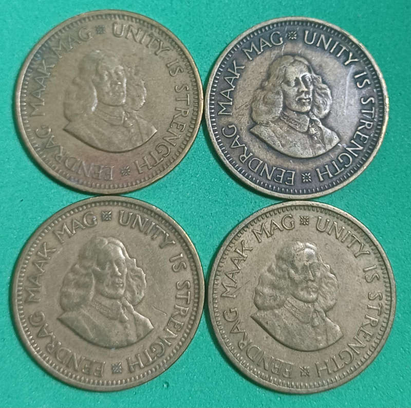 1961 - 1964 SA Half Cents