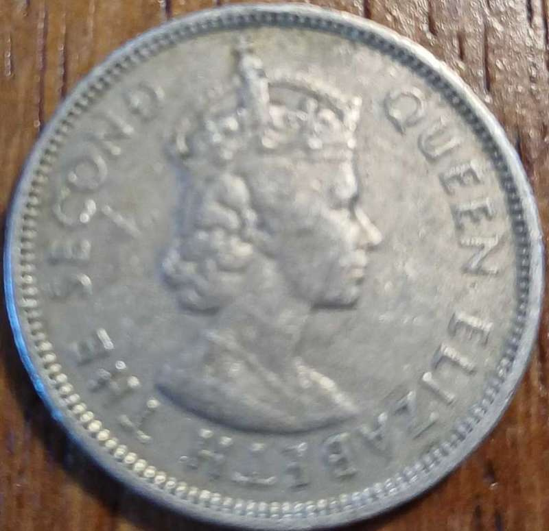 1958 Hong Kong 50 cents