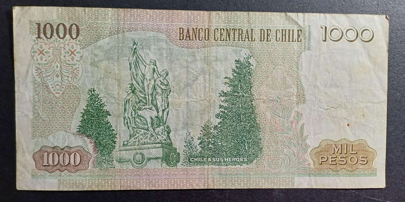 Chile Bank Note 1000 Pesos