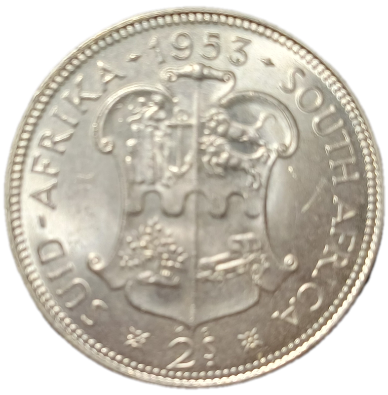 1953 Union 2 Shillings