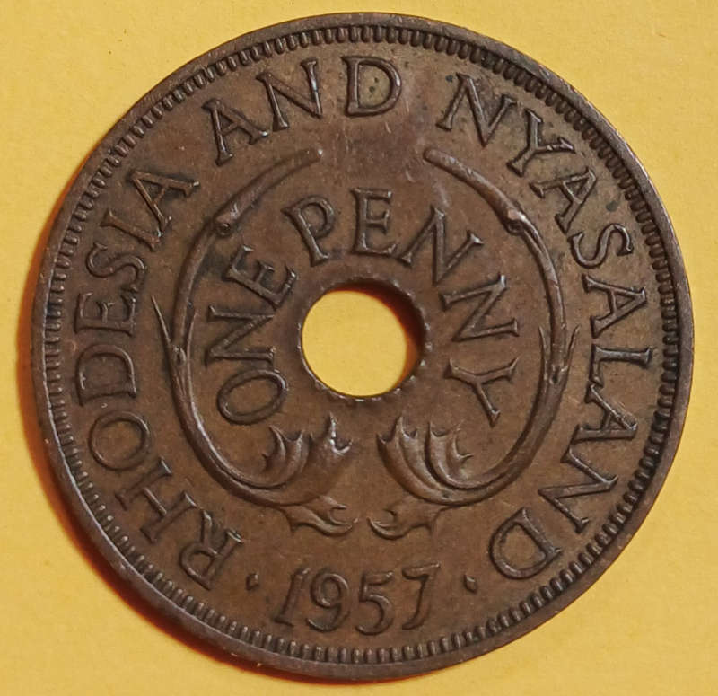 1957 Rhodesia & Nyasaland One Penny