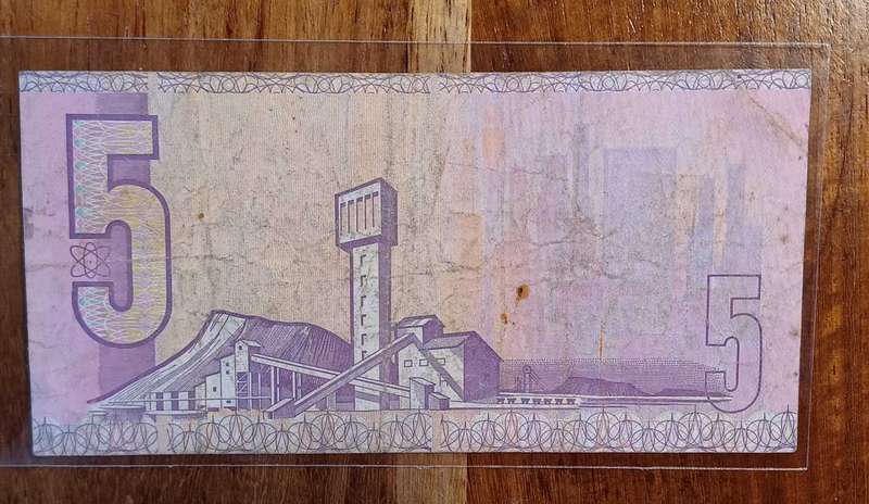 SA R5 Bank Note - CL Stals