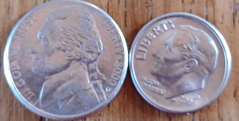 2000 USA 5 Cent & 1 Dime
