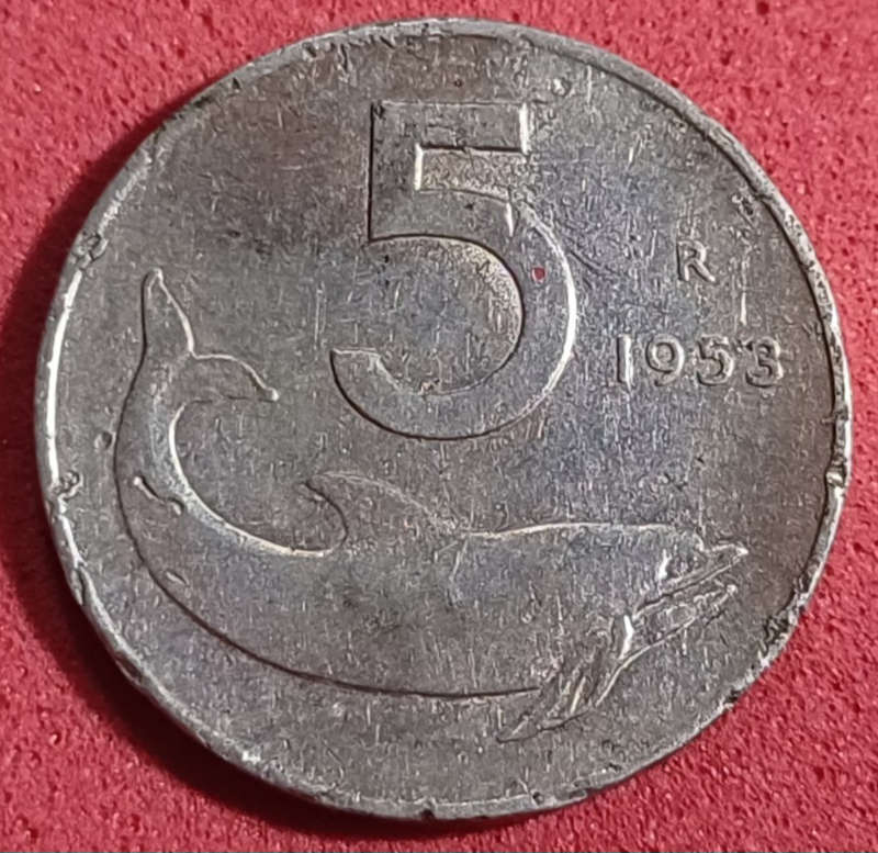 1953 Italy 5 Lire