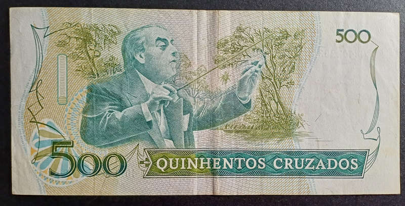 Brazil 500 Crazados Bank Note