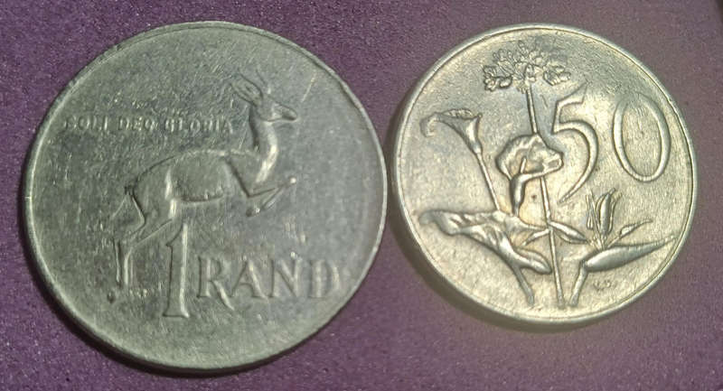 1977 SA One Rand & 50 Cent