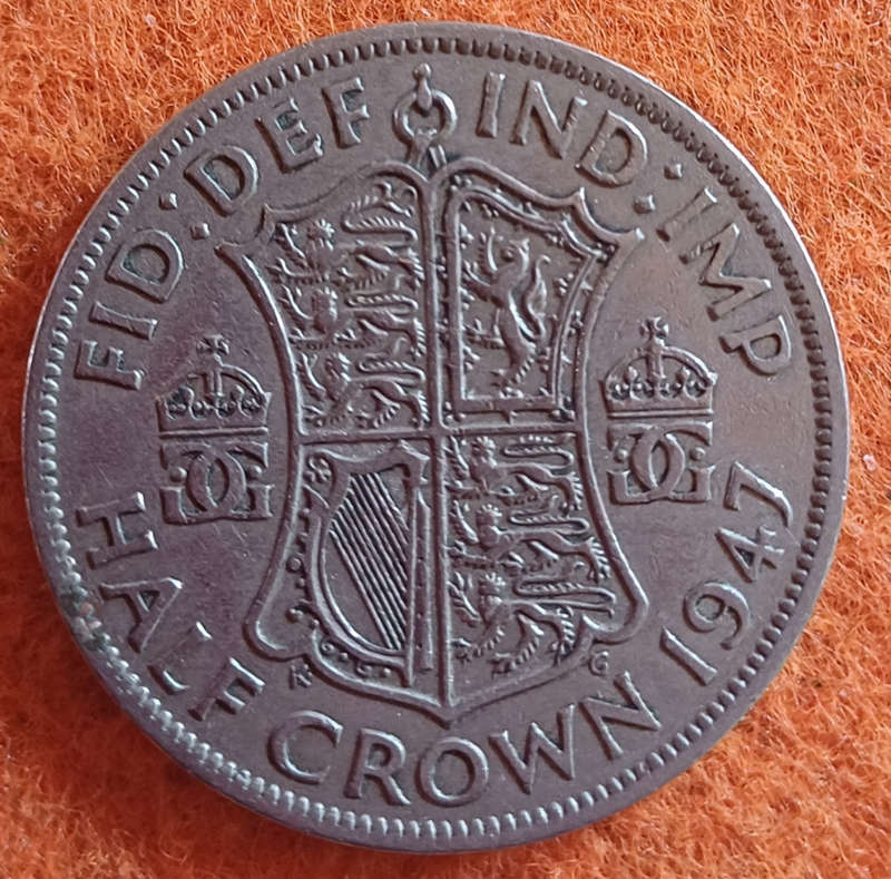 1947 GB Half Crown