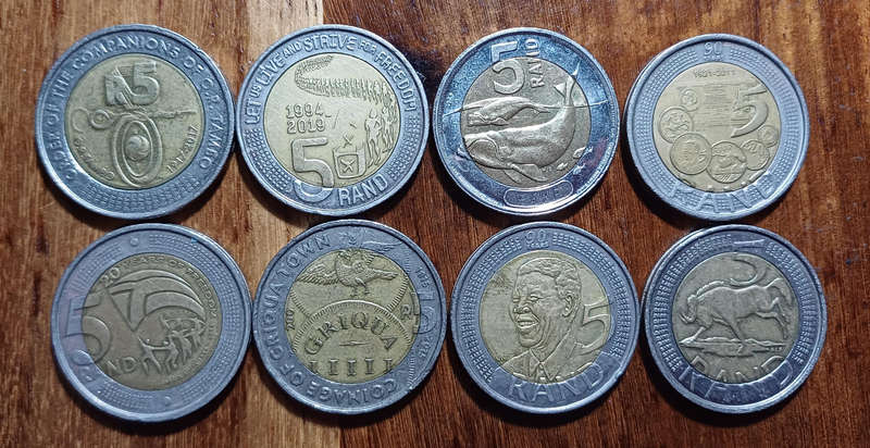 SA R5 Coins (X8)