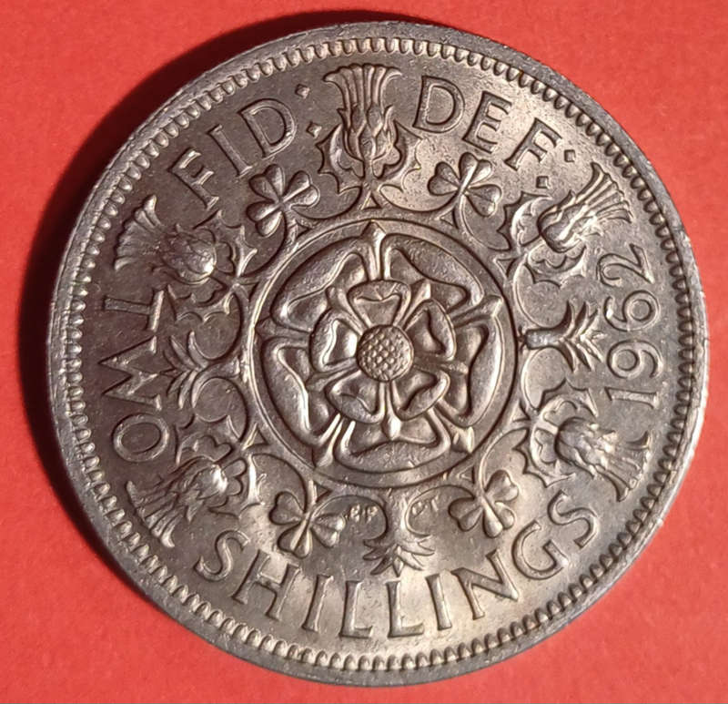 1962 GB 2 shillings